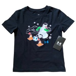 UNDER ARMOUR Black Short Sleeve T-Shirt Size 4 NWT